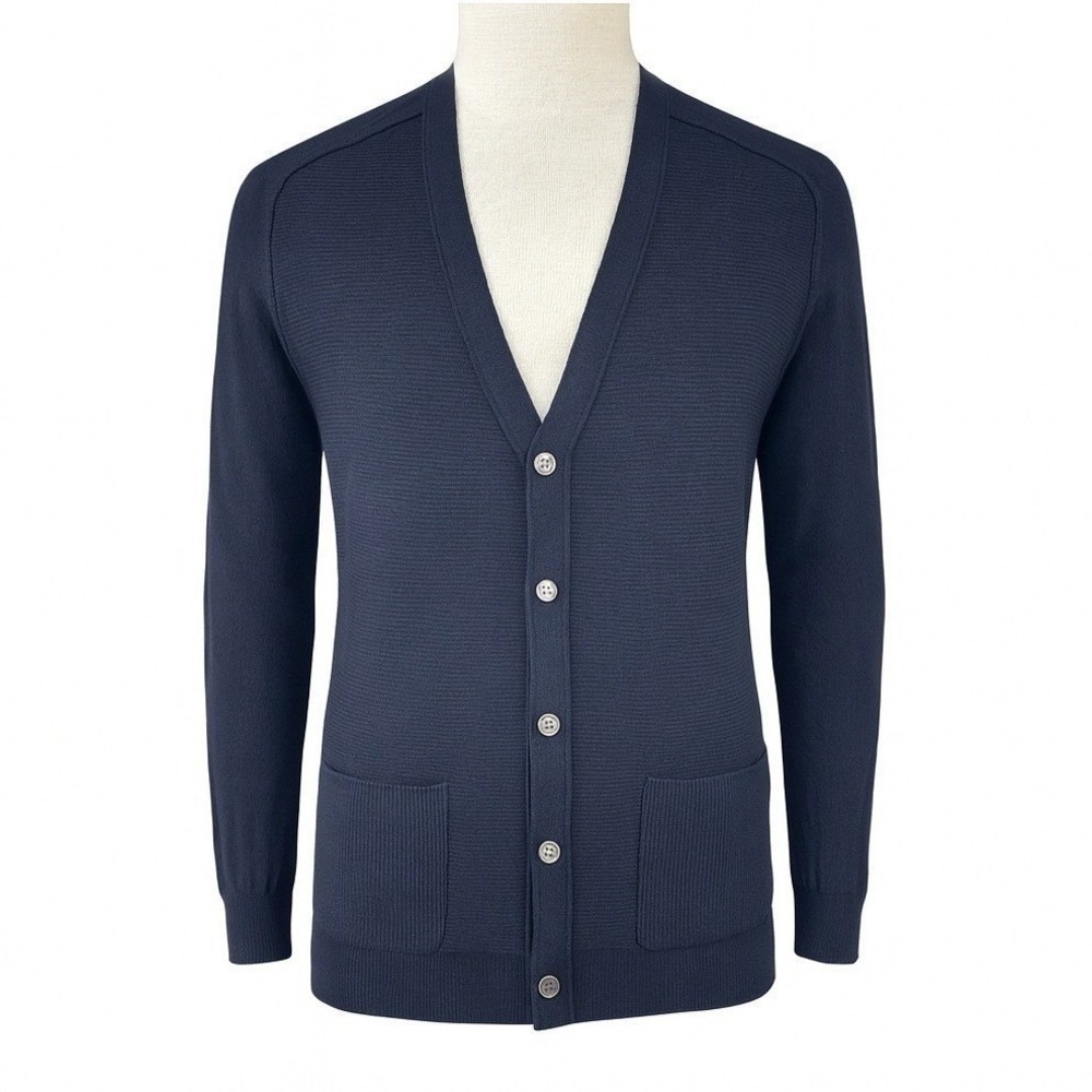 Takeshy Kurosawa Cardigan Men's XXL Black Merino Wool Cashmere Blend NWT Italian